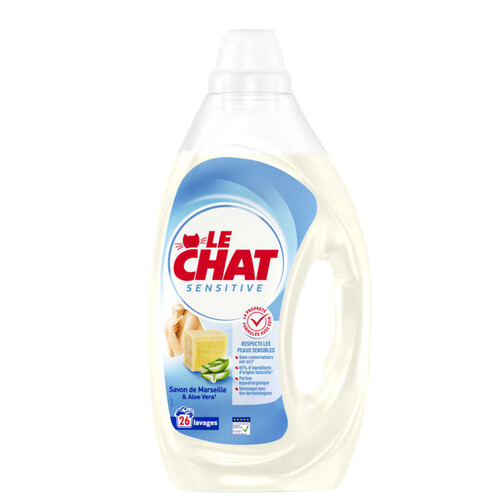 Le Chat sensitive savon Marseille & aloe vera 1.17l