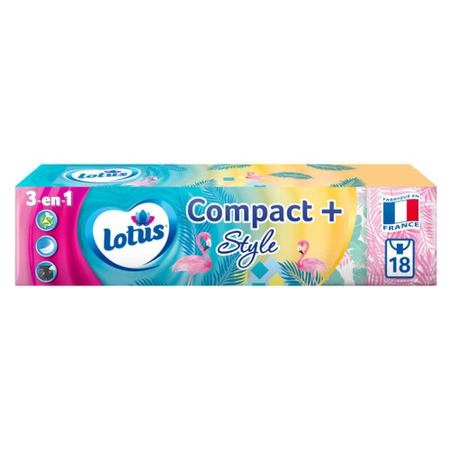 Lotus Etuis Mouchoirs Compact+ Style x18