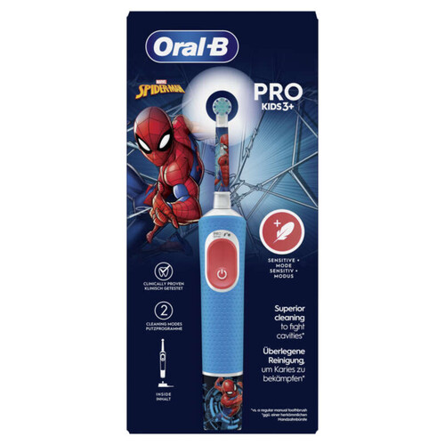 Oral-B Braun Pro kids 3+ spider-man brosse à dents électrique