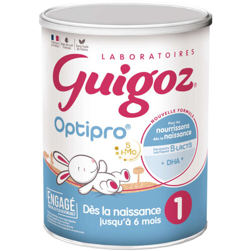 Guizo 1 Optipro Lait Infantile 1er âge dès la Naissance 830g