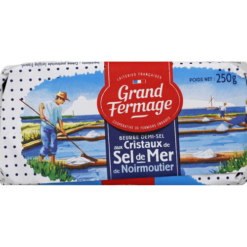 Grand Fermage beurre au sel de mer de Noirmoutier 250g.
