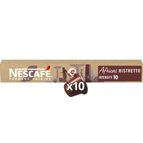 Nescafé Farmers Origins Africas Ristretto en Capsules Intensity x10