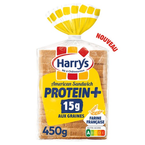 Harrys American sandwich protein+ aux graines 450 g