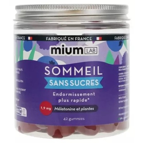 Mium Lab Sommeil Sans Sucres x42 Gummies