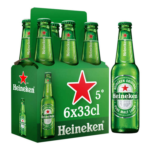 Heineken Bière Blonde 6 X 33 Cl 5°