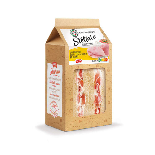 Stellato Tramezzino Jambon Cuit, Crème De Crescenza Et Tomate 150g