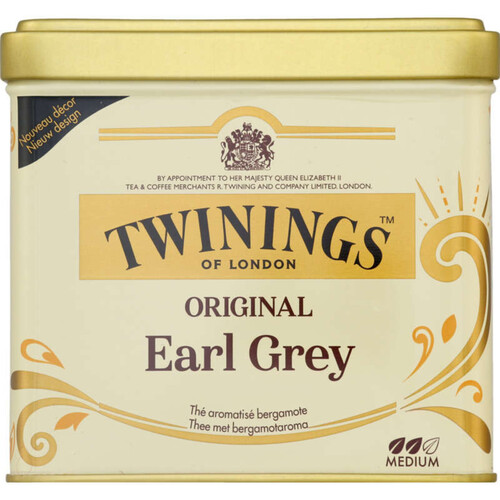 Twinings Thé Original Earl Grey, Aromatisé À La Bergamote 200G