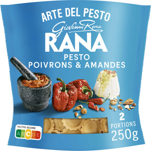 Rana Pâtes Fraiches Girasoli Pesto Poivrons rouges et Amandes 250g