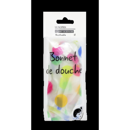 Monoprix Bonnet De Douche Imprimé X1