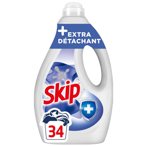 Skip Lessive Liquide Extra Détachant 1,53L