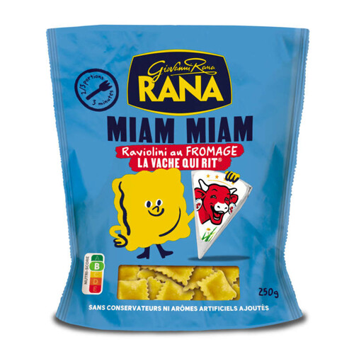 Rana Miam Miam Raviolini au Fromage la Vache qui rit 250g