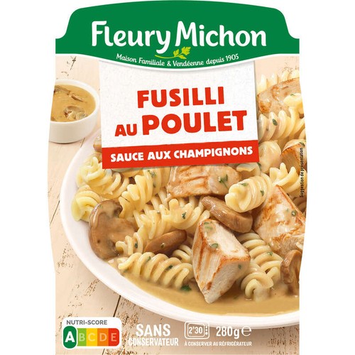 Fleury Michon Fusilli au Poulet Sauce champignon 280g