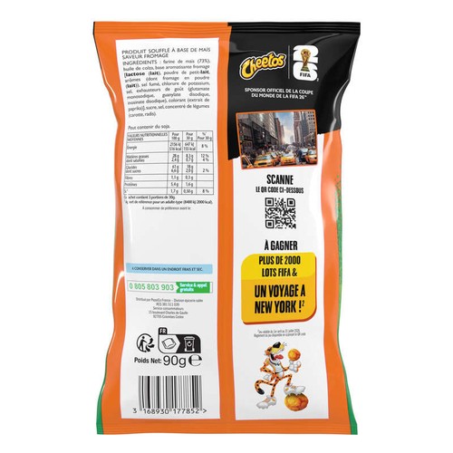 Cheetos Crispy Balls Biscuits Apéritifs Soufflés Goût Fromage 90g