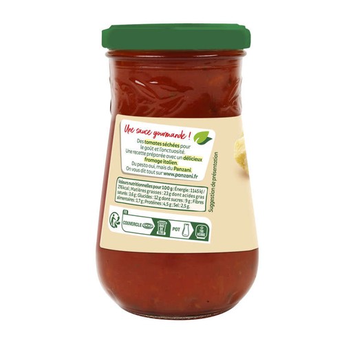 Panzani Sauce Pesto Tomate& Basilic Ciselé 200g