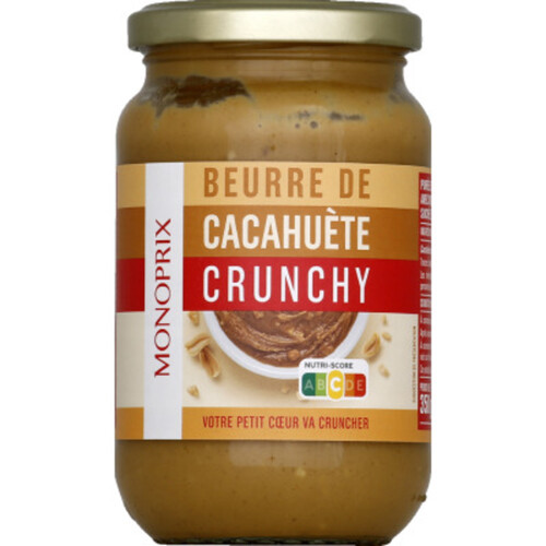 Monoprix beurre cacahuète crunchy 350g