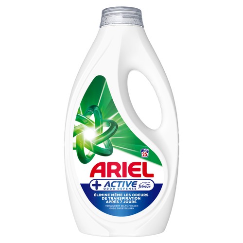 Ariel liquide +active contre les odeurs x25 lavages