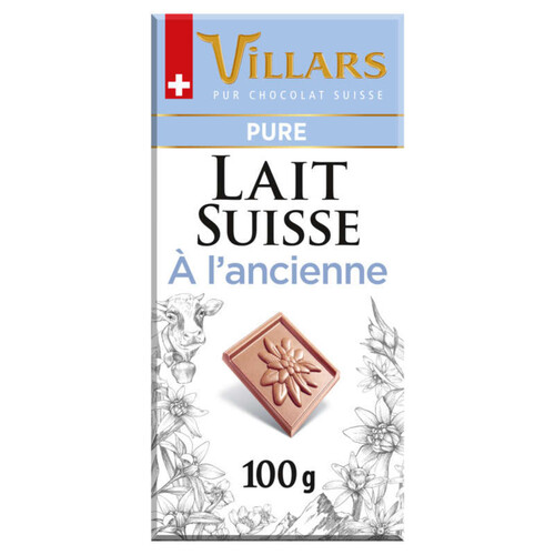 Villars Chocolat Tablette lait pur 100g