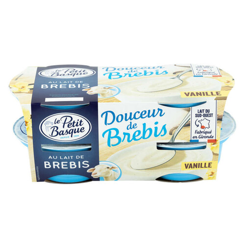 Le Petit Basque Douceur de Brebis vanille 4x100G