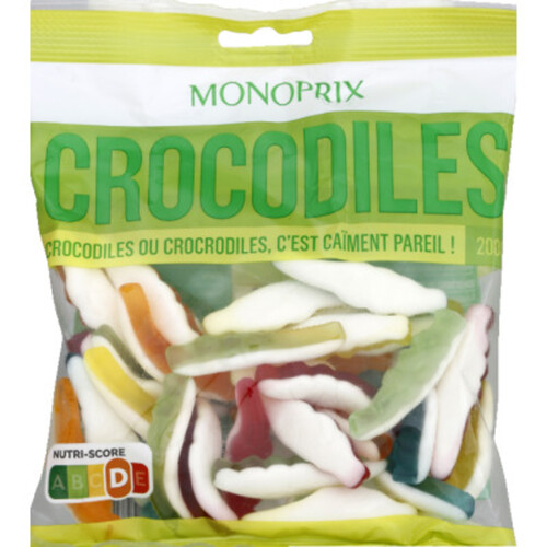 Monoprix Bonbons Crocodiles 200g