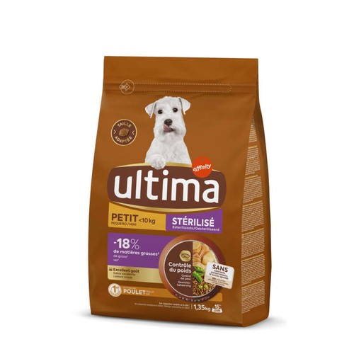 ULTIMA croquettes Petit Chien Stérilisé 1,35kg