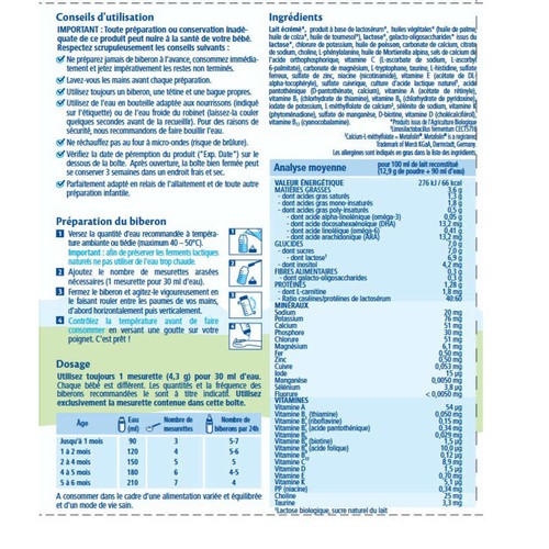 Hipp Biologique Lait 1 Combiotic jusqu'à 6 mois 800g