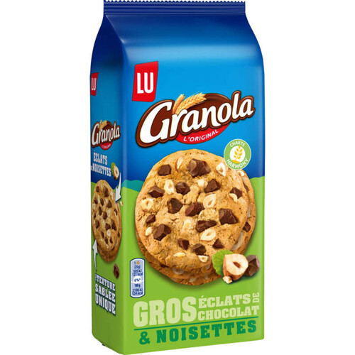 Granola Cookies aux gros éclats de Chocolat et Noisettes 184g