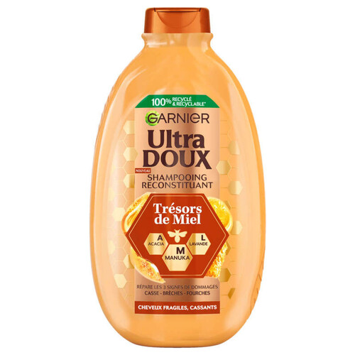 Garnier ultra doux trésor miel shampooing 600ml