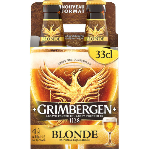 Grimbergen Bière Blonde d'Abbaye 4 x 33cl