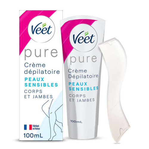 Veet Pure Crème dépilatoire Corps Peaux Sensibles 100ml