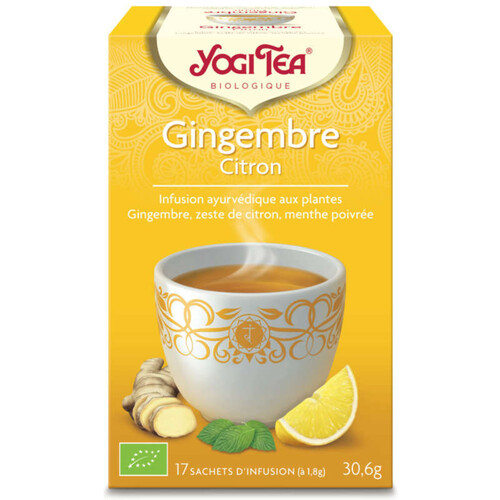 [Par Naturalia] Yogi Tea Yogi Tea Gingembre & Citron - 17 Infusions Bio