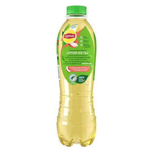 Lipton Ice Tea Thé Glacé Saveur Pêche Blanche 1,25L