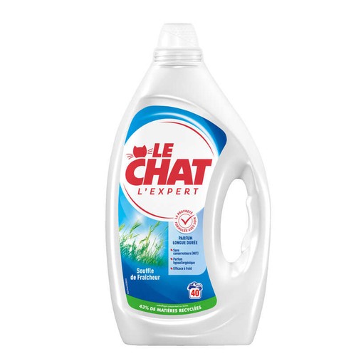 Le Chat Lessive liquide souffle fraîcheur x40