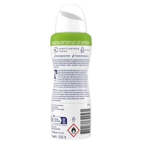 Rexona Déodorant spray anti-transpirant compressé invisible 100ml