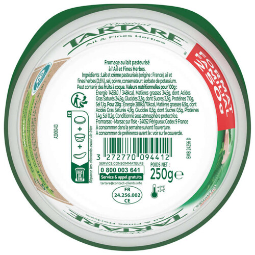 Tartare Ail & Fines Herbes 250G