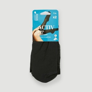 Monoprix Femme Mi-Bas Voile Résistant X2 TU