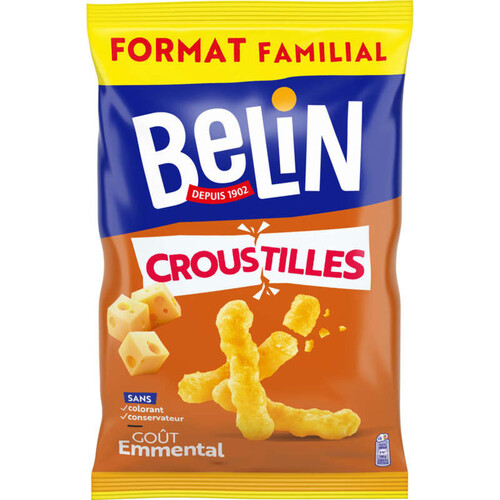 Belin Croustilles Biscuits Apéritifs Emmental 210g