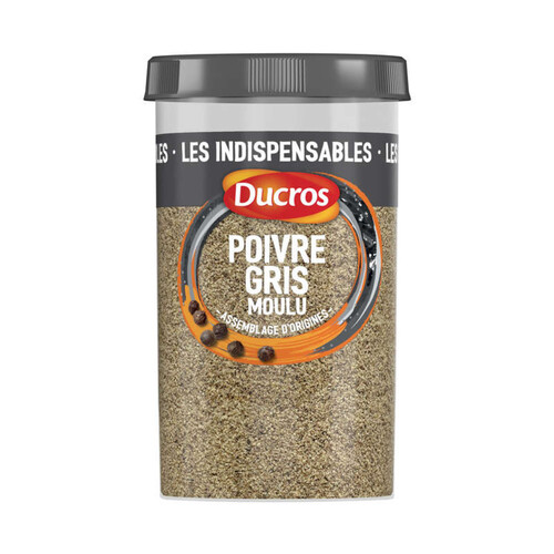 Ducros Poivre Gris Moulu, Classique, Force 7 90G