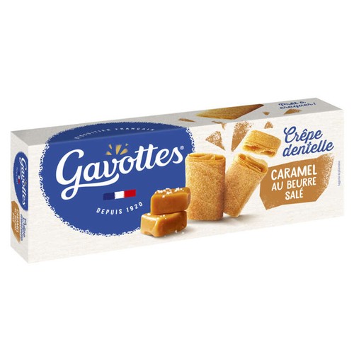 Les Gavottes crêpe dentelle saveur caramel au beurre salé 60g