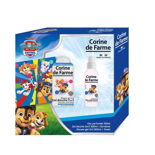 Corine de Farme Coffret PAT PATROUILLE eau parfumée 150ml + GD + Serviette