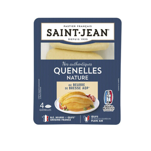 Saint Jean Quenelles nature au beurre de Bresse AOP 340g