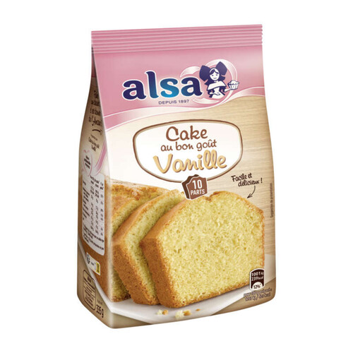 Alsa cake au bon goût vanille 10 parts 335g