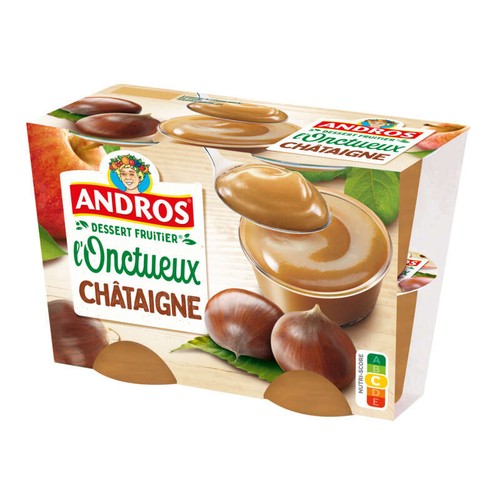 Andros L'onctueux Spécialité de chataîgne et pommes 4x97g