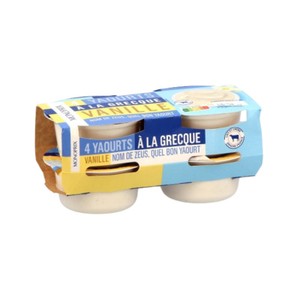 Monoprix Yaourt à la grecque Vanille 4x150g