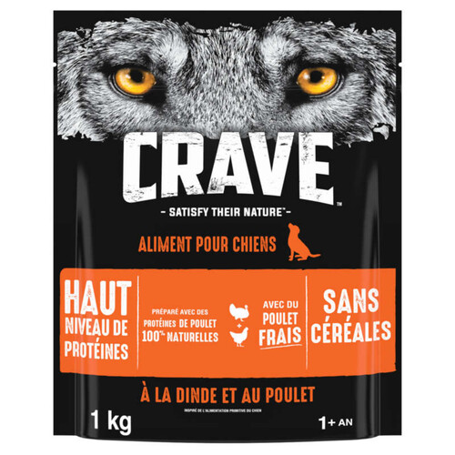 Crave Croquettes Dinde Poulet 1kg