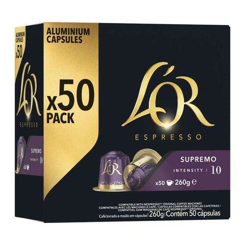 L'Or Espresso Supremo café en Capsules intensité 10x50 - 260g