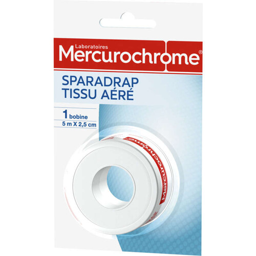 Mercurochrome Sparadrap Tissu Aéré