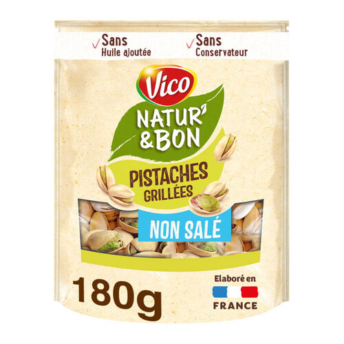 Vico Natur'&bon pistaches grillées non salées 180g