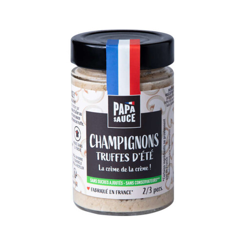 Papa Sauce Champignons Au Truffes D'Été Fabriqué En France 180g