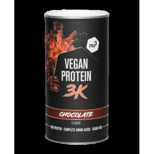 Nu3 Vegan Proteines chocolat 3K - 500g