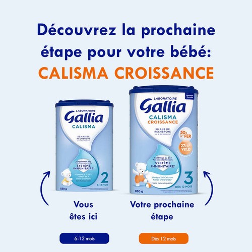 Gallia Calisma 2ème âge de 6 à 12 mois 830g